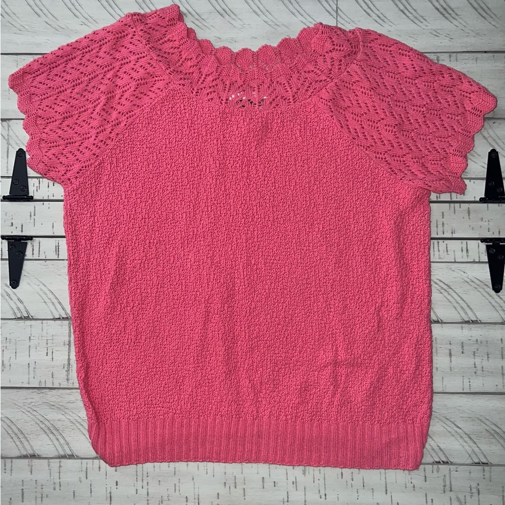 Cottagecore Granny Style Pastel Spring Crochet Pink Top